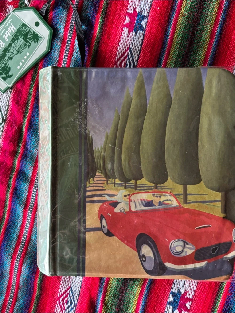 Vintage Red Convertible Photo Album
